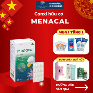 [Quà Xinh] Canxi Tảo Biển MENACAL Bổ Sung Canxi Dễ Hấp Thu, Không Nóng Táo Cho Mẹ Bầu, Sau Sinh Hộp 60 Viên