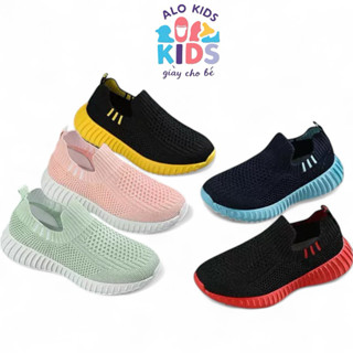 Giày lười cho Mẹ và Bé Đế Mềm Chống Trượt Siêu Nhẹ Phối Lưới Thoáng Khí 5Cho Bé Trai Và Gái 669