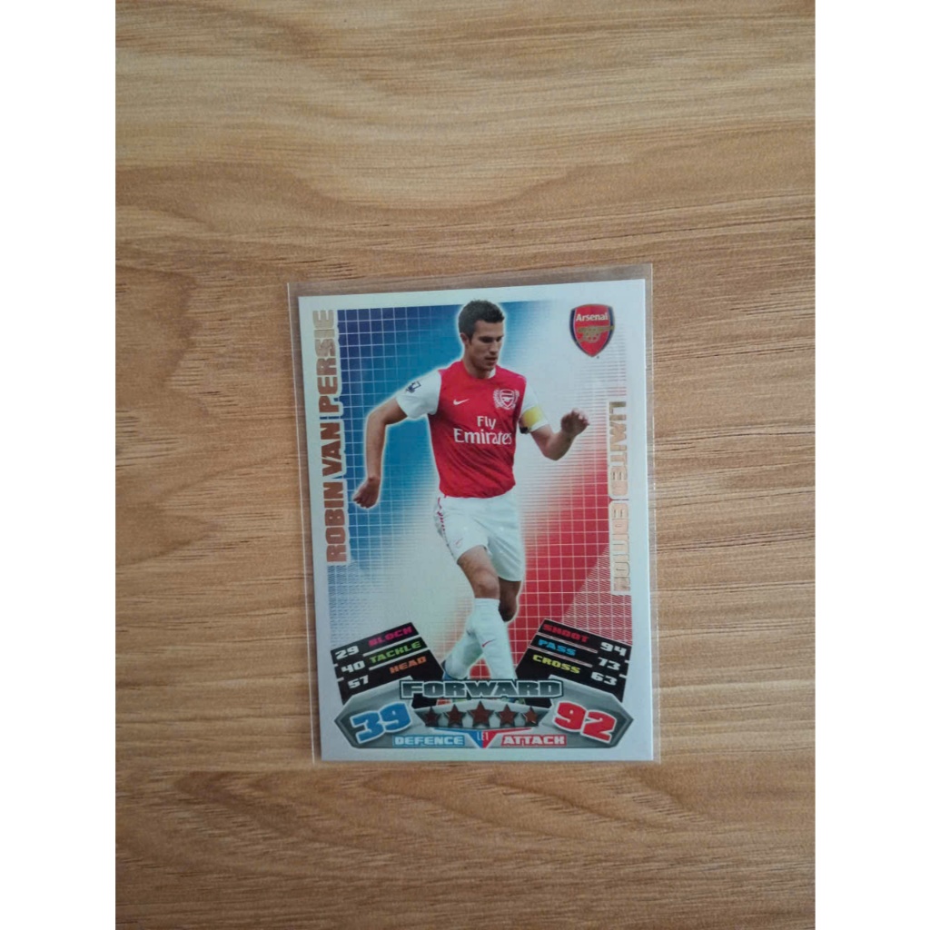 Thẻ Bóng Đá Topps Match Attax 11/12 Limited Edition Robin Van Persie - Arsenal - Manchester United -