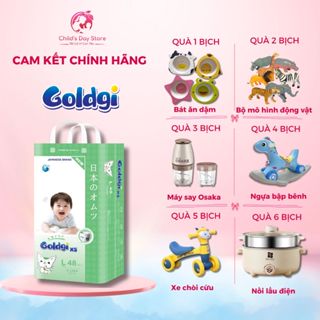 Bỉm Goldgi X5 Nhật Bản Siêu Khô Thoáng, Siêu Thấm Hút. Đủ size Dán/Quần từ NB/S/M/L/XL/XXL. Childs day