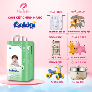 Bỉm Goldgi X5 (TẶNG QUÀ), Bỉm Siêu Mỏng, Siêu Thấm Hút, Mỏng Nhẹ Và An Toàn Cho Bé. Childsdaystore