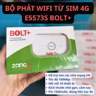 BỘ PHÁT WIFI TỪ SIM 4G E5573 BOLT+
