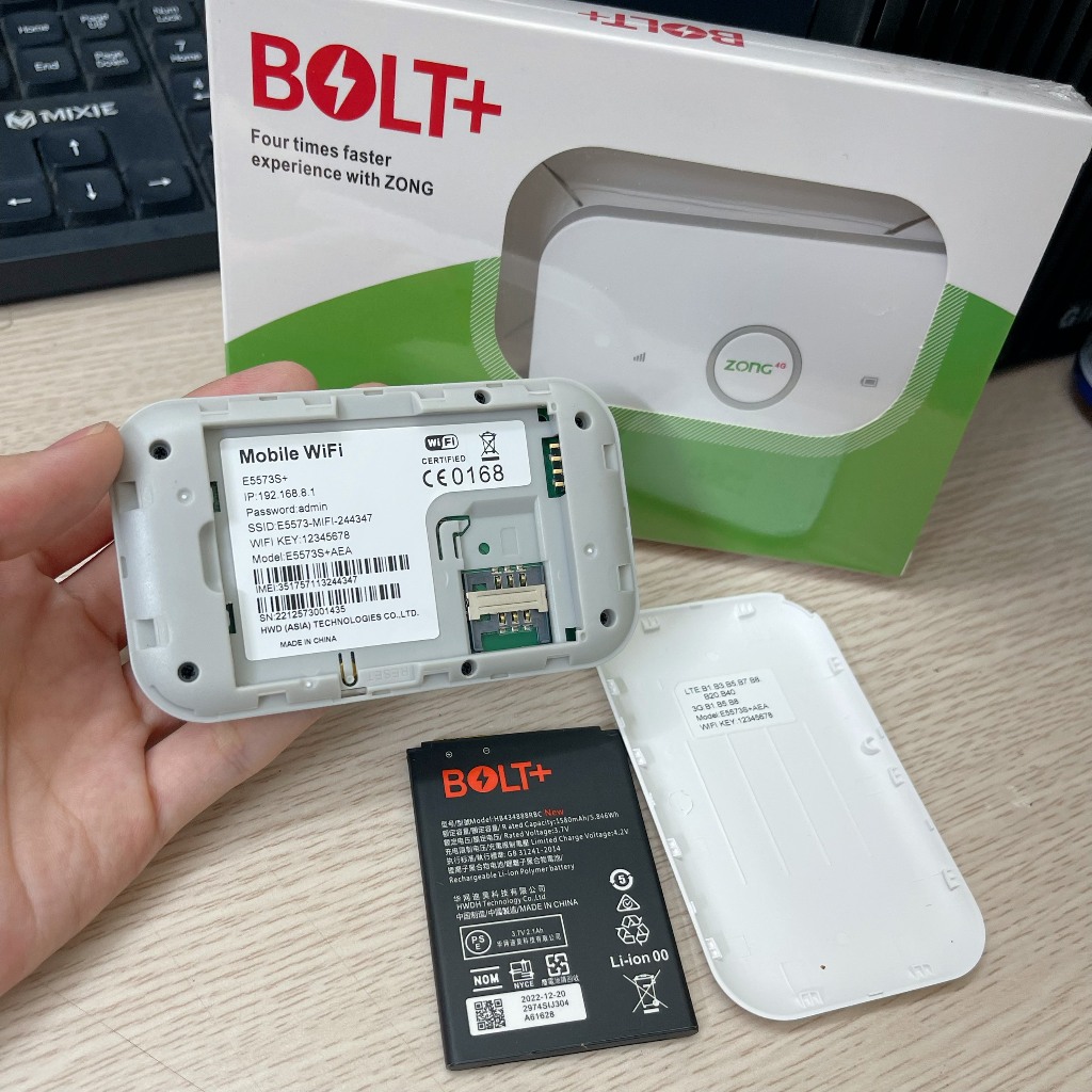 BỘ PHÁT WIFI TỪ SIM 4G E5573 BOLT+