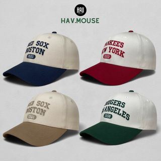 Mũ Lưỡi Trai Nam Nữ MLB Màu Mix LA NY Boston... Phong Cách Thời Trang Hàn Quốc Form Cứng