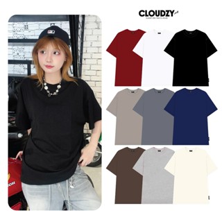 Áo phông nam nữ unisex tay lỡ AT TRƠN CLOUDZY thun form rộng local brand teen cổ tròn oversize
