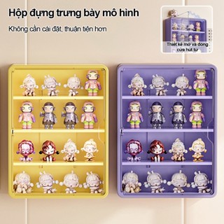 Hộp Đựng Trưng Bày Mô Hình Treo Tường Mica trong suốt Kệ Hộp Trưng Bày Mô hình nhân vật Có Nắp Chống Nước Chống Bụi