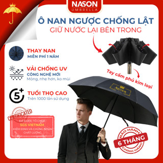 Ô dù che mưa nắng gấp gọn Nason Umbrella Arthur đóng mở tự động 2 chiều trên 1000 lần, ngăn 99%UV