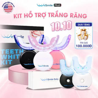  Kit trắng răng WESMILE SMILEKIT cao cấp máy tẩy trắng răng không ê buốt răng trắng sáng tại nhà kèm 4 bút gel 