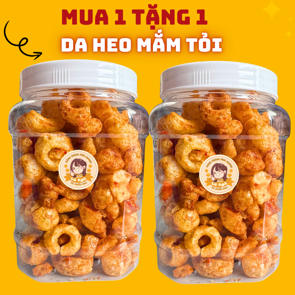 [MUA 1 TẶNG 1] DA HEO MẮM TỎI GIÒN RỤM THƠM NGON
