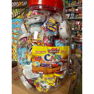 (GIÁ SỈ) Hộp 60 chiếc ô tô kèm kẹo siêu ngon, bán lẻ 3k, sỉ đồ chơi đồ ăn vặt