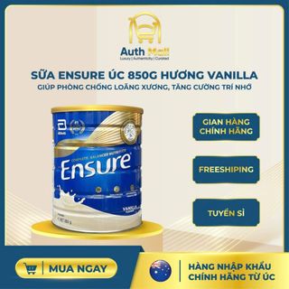  Sữa Ensure Powder 850g – Nhập khẩu Úc – Dinh Dưỡng Hoàn Chỉnh Cho Người Lớn - Có Tem Nhập Khẩu 