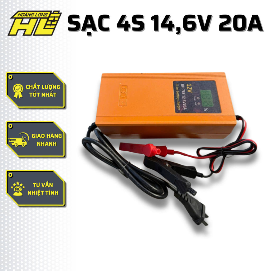 Sạc nhanh 14,6V 20A Tự Ngắt   (  4s )