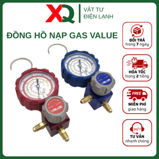 Đồng hồ nạp gas lạnh đơn VALUE thấp áp, cao áp - Dụng cụ nạp gas máy lạnh, tủ lạnh