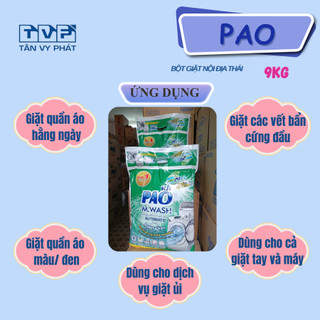 Bột Giặt PAO 9kg – Siêu Thơm, Siêu Sạch, Siêu Tiết Kiệm • Hàng Nội Địa Thái✨