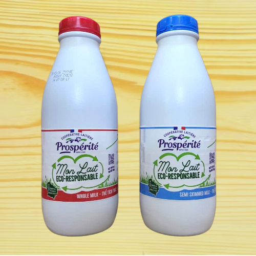 TÙY CHỌN [Bình 1 Lít] SỮA TƯƠI NGUYÊN KEM / TÁCH BÉO PHÁP PROSPERITE UHT Dairy Milk
