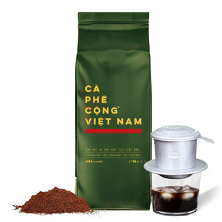 Cà phê bột rang xay Robusta Cộng Cà Phê 1kg