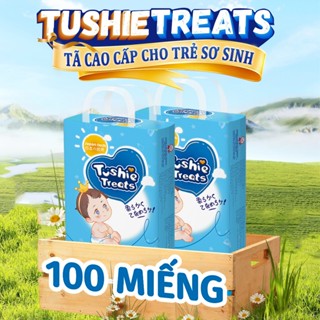 【100 miếng Tushie Treats Bỉm/Quần Công nghệ Nhật bản ôm sát thấm hút thông thoáng tã quần