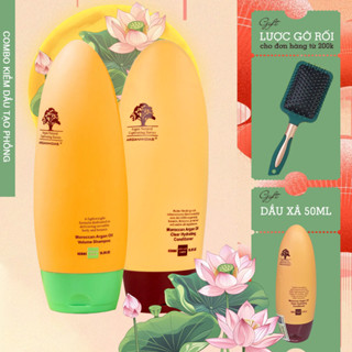 Combo Dầu Gội Kiềm Dầu Tạo Phồng & Dầu Xả Phục Hồi Arganmidas –Giải Pháp Chăm Sóc Tóc Dầu và Hư Tổn