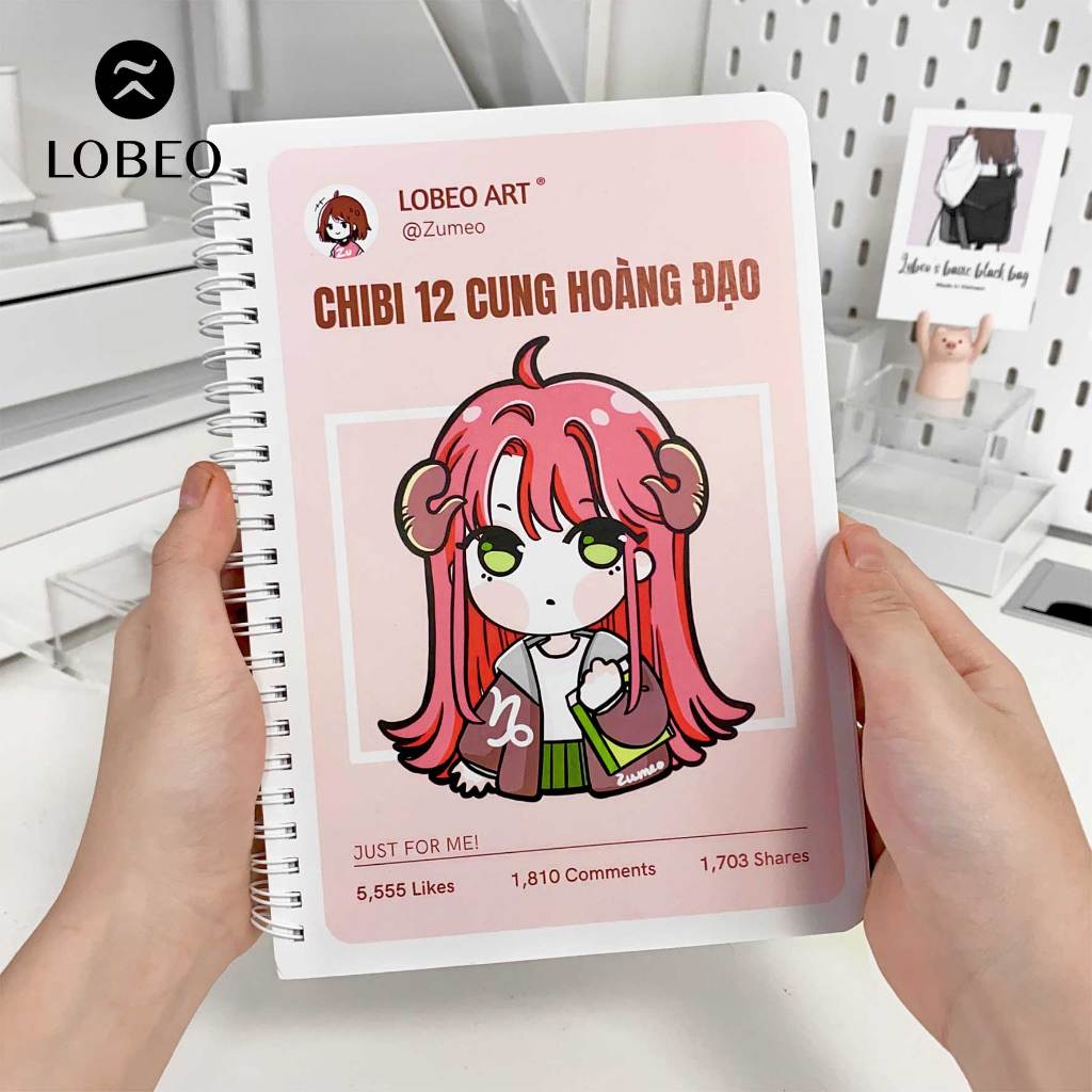 [Zumeo] Sổ tô màu Chibi 12 Cung Hoàng Đạo - ZumeoxLobeo