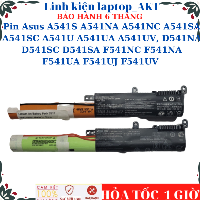 Pin Asus A541SA A541SC A541U A541S A541NA A541NC A541UA A541UV D541NA D541SC D541SA F541NC F541NA F5