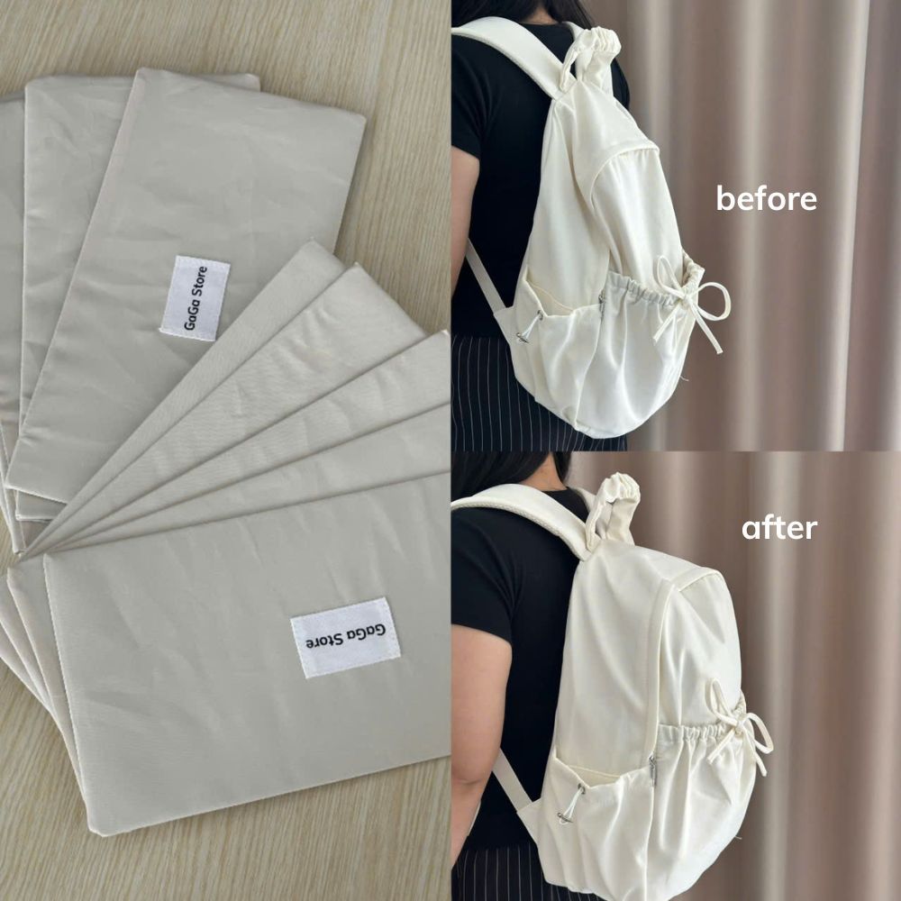 Tấm lót đáy balo hổ trợ giảm mất form, giảm xụ phần đáy balo cặp sách khi đựng sách vở laptop nặng