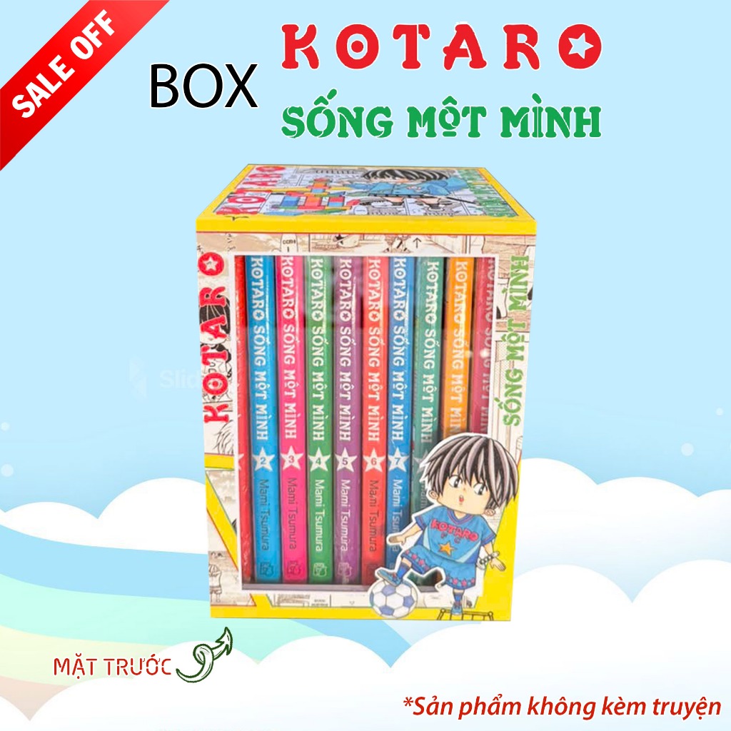 Box hộp truyện Kotaro sống một mình [KHÔNG KÈM TRUYỆN] để bảo quản, bảo vệ truyện bằng nhựa