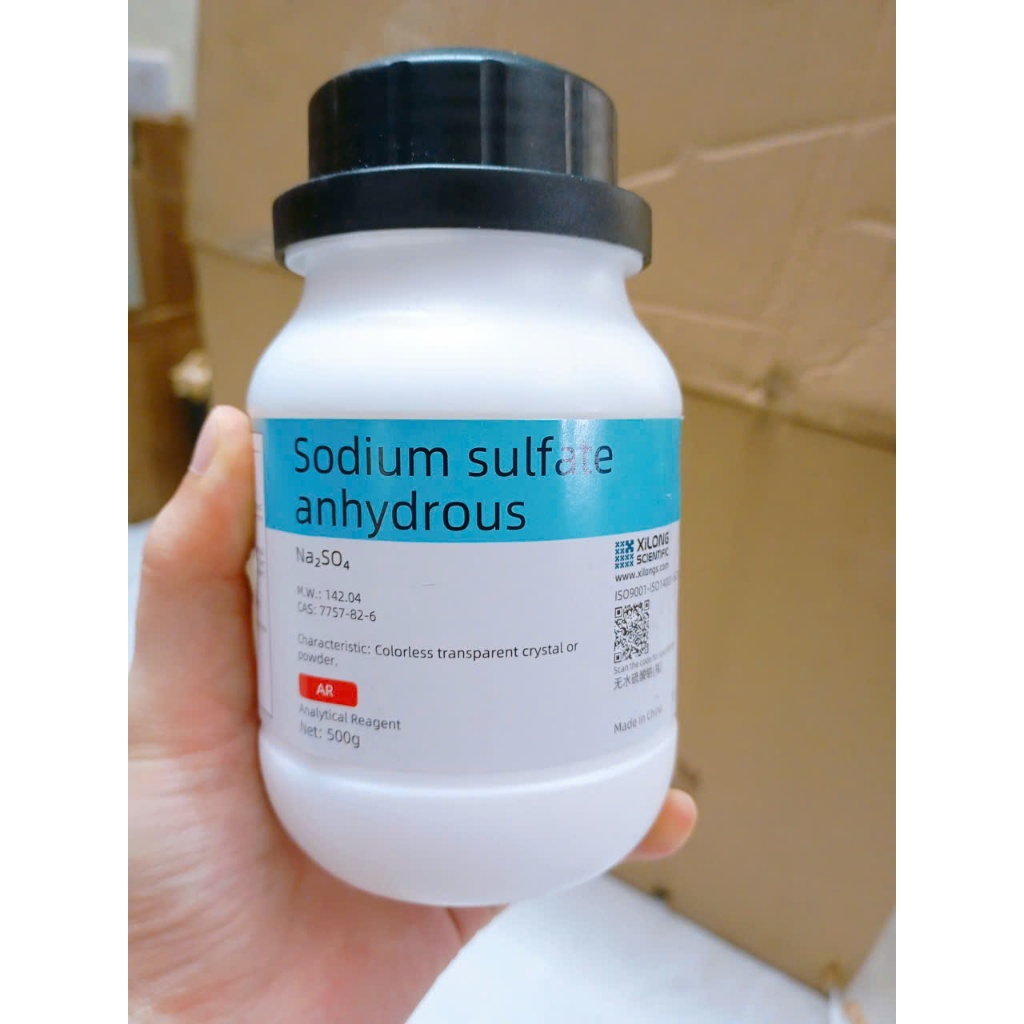 HÓA CHẤT SODIUM SULFATE ANHYDROUS Na₂SO₄ – XILONG – 500G