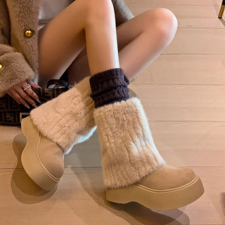 Boot Nữ Cao Cổ Lông Ấm Áp – Thời Trang Mùa Đông Êm Chân Sành Điệu