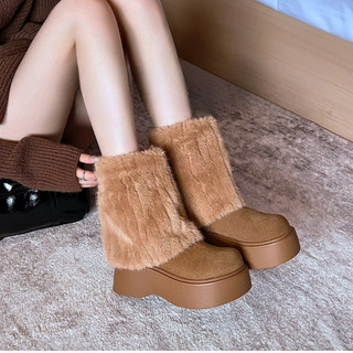 Boot Nữ Cao Cổ Lông Ấm Áp – Thời Trang Mùa Đông Êm Chân Sành Điệu