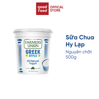Sữa Chua Hy Lạp không thêm đường, bổ sung canxi và protein, Greek Yogurt Farmers Union 500g - 1 hũ