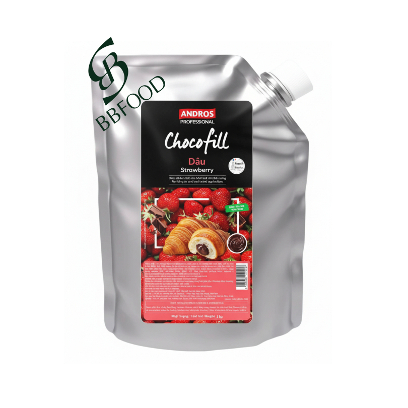 [Chính hãng] CHOCOFILL DÂU ANDROS PRO. TÚI 1KG {BBFOOD}