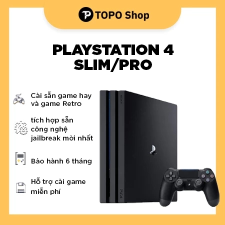 PS4 Slim/Pro 1TB Jailbreak bằng đĩa CD - Cài sẵn game hay, Retro, Việt hóa - Hỗ trợ cài game free