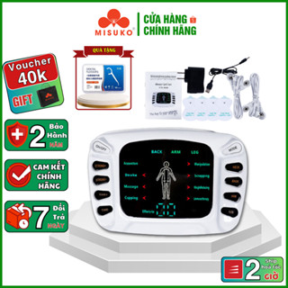 Máy massage xung điện MISUKO 8 miếng dán YTK-309B [ BẢO HÀNH 24 THÁNG ],máy mát xa 8 chế độ massage 15 cường độ xung điệ