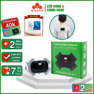 Đai Chống Gù Lưng MISUKO Rung Cảm Biến Điện Tử Thông Minh KYPHOSIS- FK211 [Bản cao cấp]