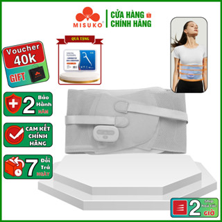 Đai massage định hình giảm mỡ bụng lưng MISUKO FITNESS-1106 - 3 chế độ rung, 15 cường độ EMS, 3 mức nhiệt