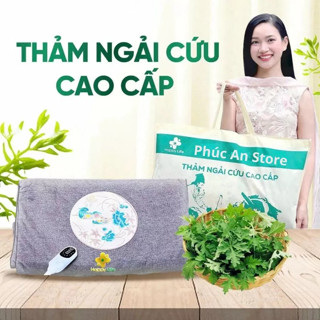 Thảm Ngải Cứu Đông Y Phúc An Cao Cấp Chính Hãng – Kèm Gối Ngải Cứu, Thải Điện, Đệm Sưởi Giữ Ấm