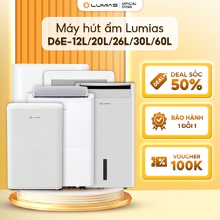 Máy hút ẩm Lumias D6E-12L/ 20L/ 26L/30L/60L- Tự động dừng khi đầy nước - Bộ lọc ion bạc - Ứng dụng Mihome - BH 18 tháng
