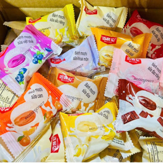  SỈ: Hộp 2.5kg bánh mochi nhân kem MCLUNE mix 9  vị bánh mochi trái cây thơm mềm 