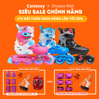 Giày Patin Trẻ Em [Centosy] Flying Eagle L6 - Có Đèn 8 Bánh, Form Nhựa Chắc Chắn