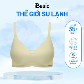 Áo ngực nữ su iBasic che mỡ lưng, mỏng, không lộ viền, không đường may, tàng hình BRAY105