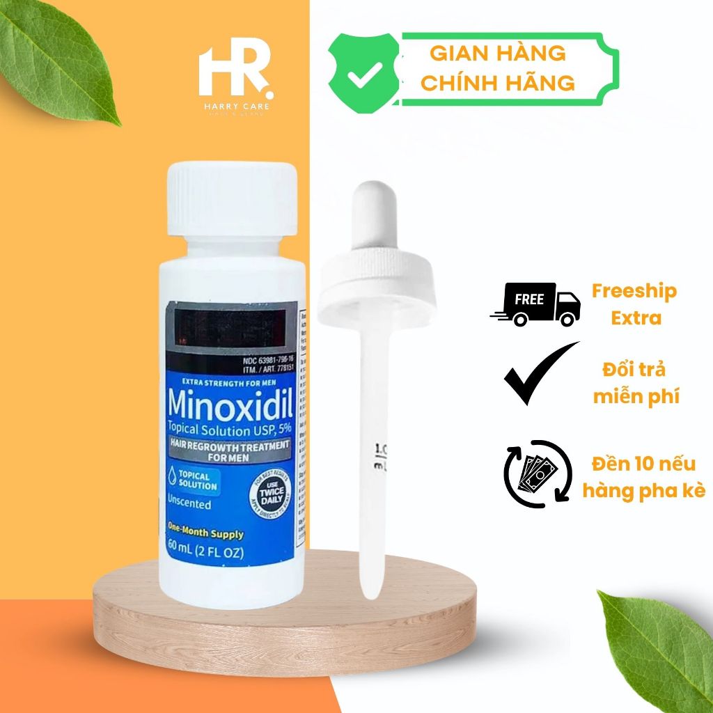 Date Mới Minoxidil 5% Xịt mọc tóc cho Nam Nữ - Xịt Mọc Tóc và Mọc Râu cho Nam giới