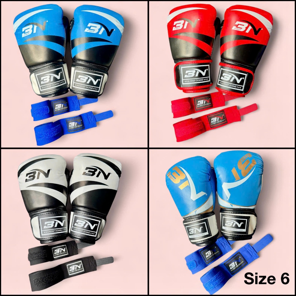 COMBO Găng Boxing và Băng Đa quấn Tay BN Fight tiết kiệm Full Size có nhiều màu chọn lựa Hỏa Tốc HCM