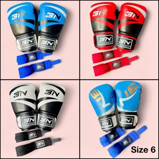 COMBO Găng Boxing và Băng Đa quấn Tay BN Fight tiết kiệm Full Size có nhiều màu chọn lựa Hỏa Tốc HCM