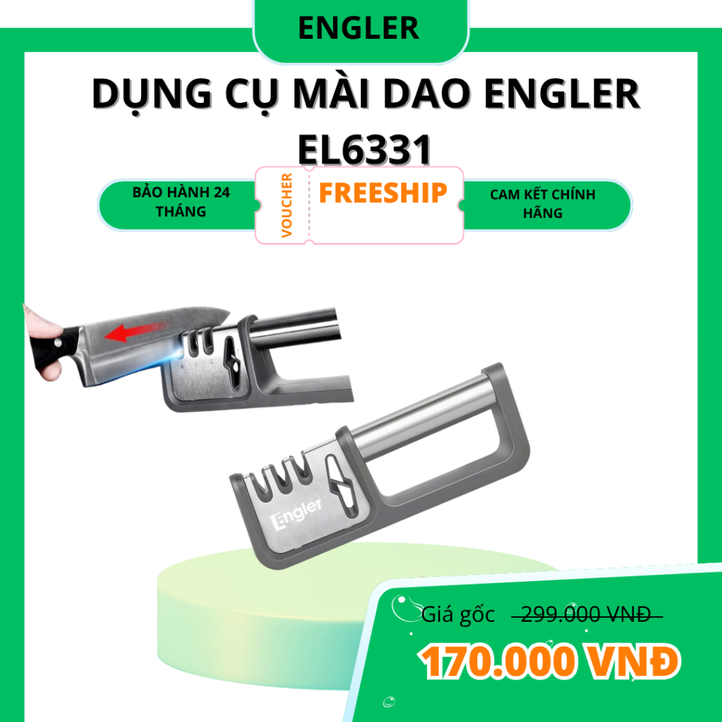 Dụng Cụ Mài Dao Kéo Engler EL6331 – Chính Hãng, Mài Dao Nhanh,Siêu Bén, Siêu Bền, Bảo Hành 12 Tháng