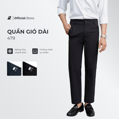 [DEAL MỞ BÁN] Quần gió dài nam AUZED chất polyester mỏng nhẹ, nhanh khô, form quần âu 5QD 479