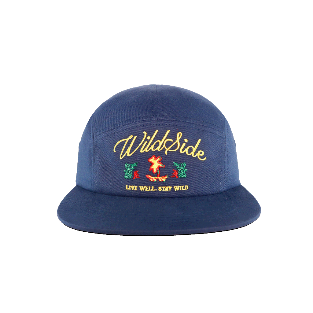 Nón 5 Panel Wildside Unisex – Mũ lưỡi trai thời trang thêu logo, phong cách streetwear