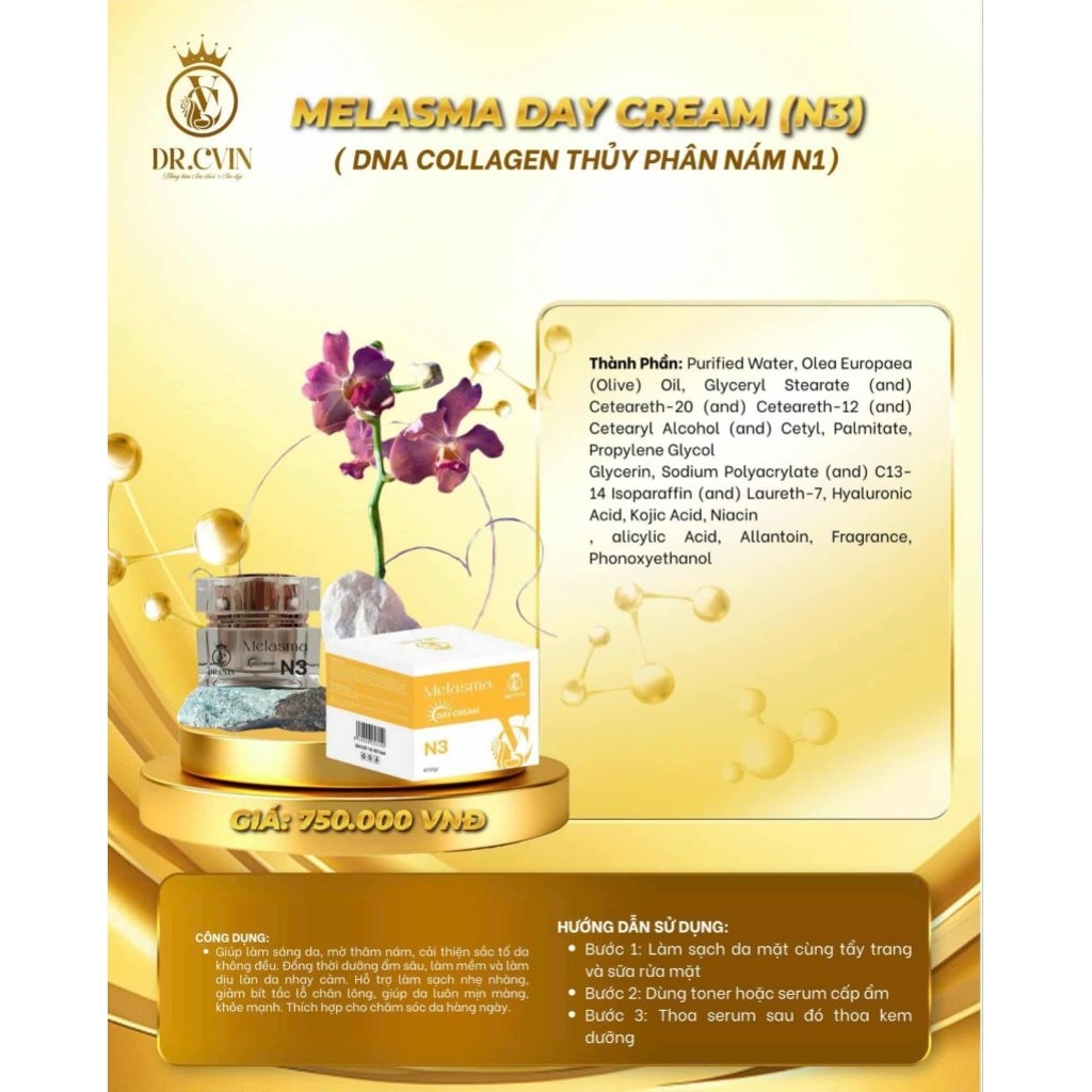 MELASMA DAY CREAM (N3) dr cvin