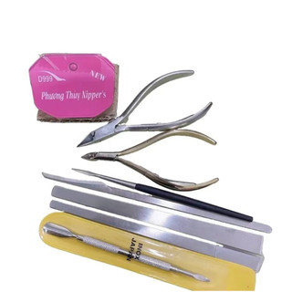 Bộ dụng cụ lấy khóe 7 món Kềm Nails Phương Thùy.Tặng Dũa Móng