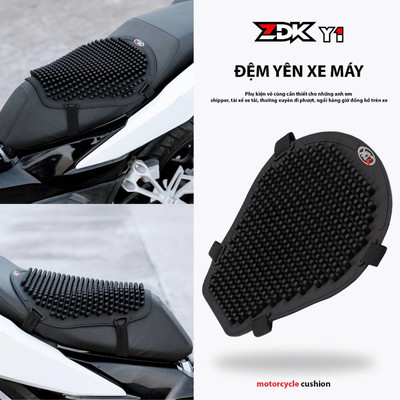 Đệm Lót Yên Xe Máy ZDK Y1 Silicon 3D Mềm Mại Êm Ái Giảm Xóc Chống Ê Mông – Thoáng Khí, Chống Nước
