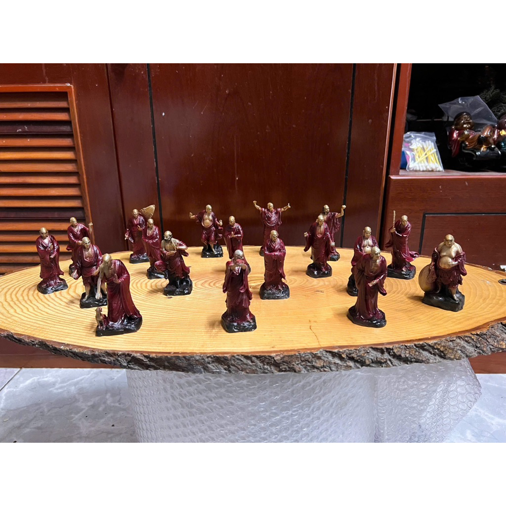 Bộ Tượng 18 Vị La Hán in 3D , vẽ chi tiết . cao 8 cm